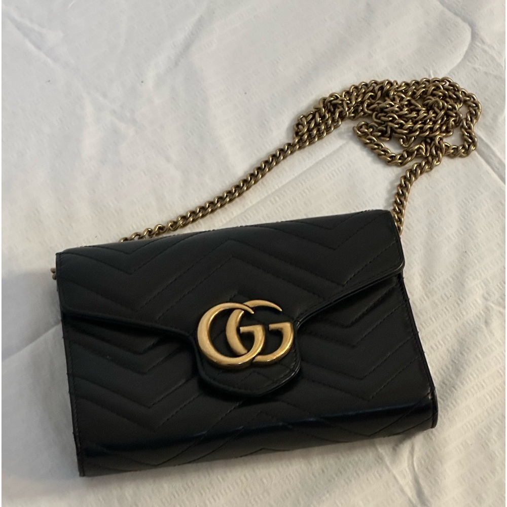 Gucci Marmont Chevron flap